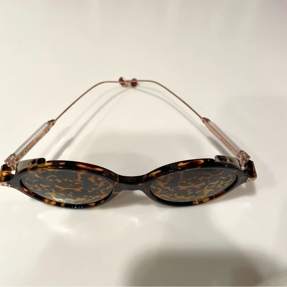 Christian Dior Umbrage Havana Brown Gold Sunglasses